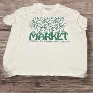 Market Chinatown White T-Shirt with Gray Graphic